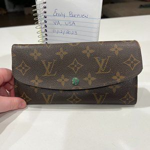 Louis Vuitton Monogram Josephine Wallet with Green Interior